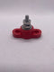 77025N02 (1/4" Post) Single Point Power Distribution Post Red