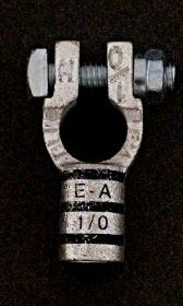 12563 Battery Terminal Straight Copper Tinned - Negative - 1/0 AWG