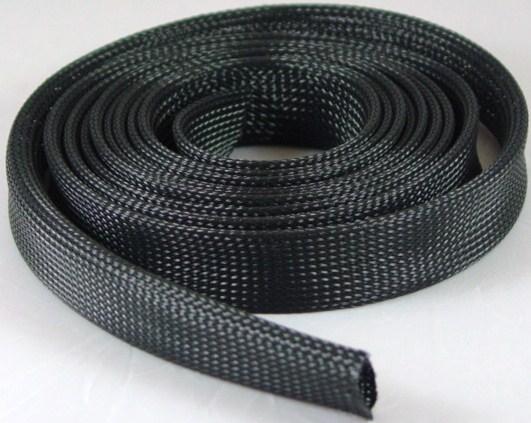 Braided Expandable Wire Sleeving 3/8" 10 ft Roll Black