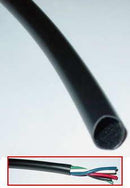 PVC Tubing Wire Conduit 3/4 Inch - Black - 10 ft roll