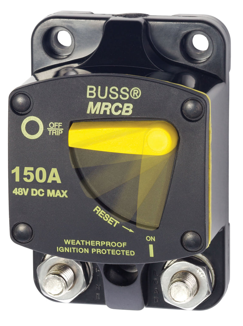 Marine Rated Circuit Breaker - Bussmann 187 Series MRCB Surface Mount 150 Amp
