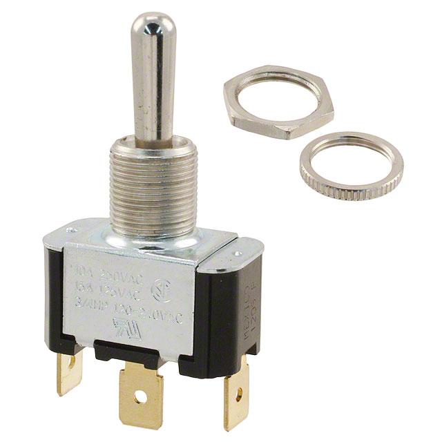 2FC53-73/TABS Metal Bat Toggle Switch SPDT On-Off-On with Tabs
